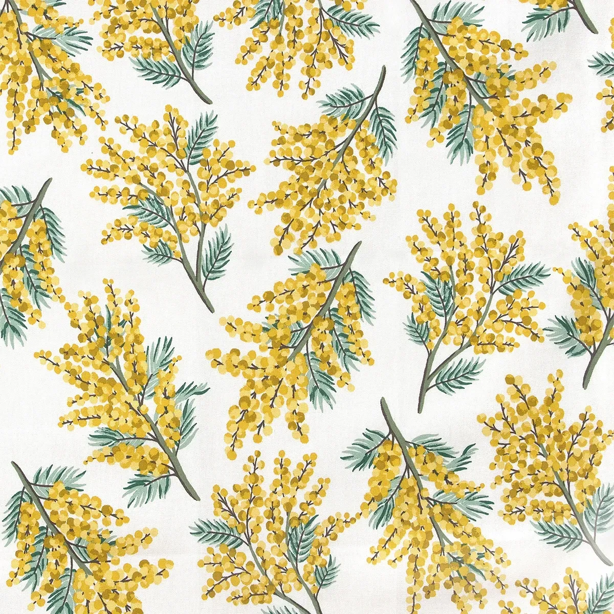 Cath Kidston Mimosa Flower Curtain - Yellow, Cotton