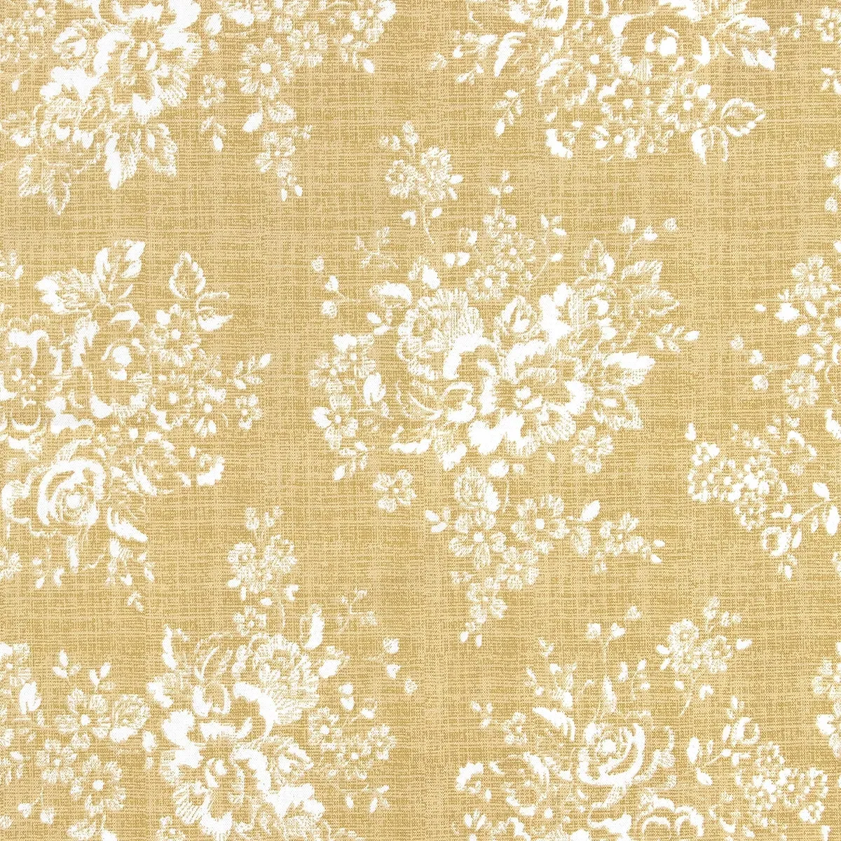 Cath Kidston Washed Rose Curtain - Ochre, Cotton