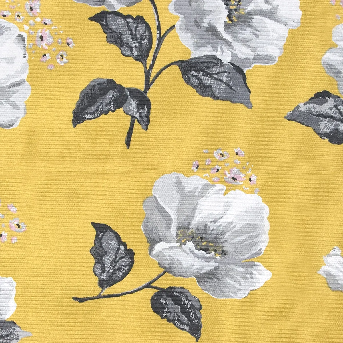 Cath Kidston Wild Poppies Curtain - Citrine, Cotton