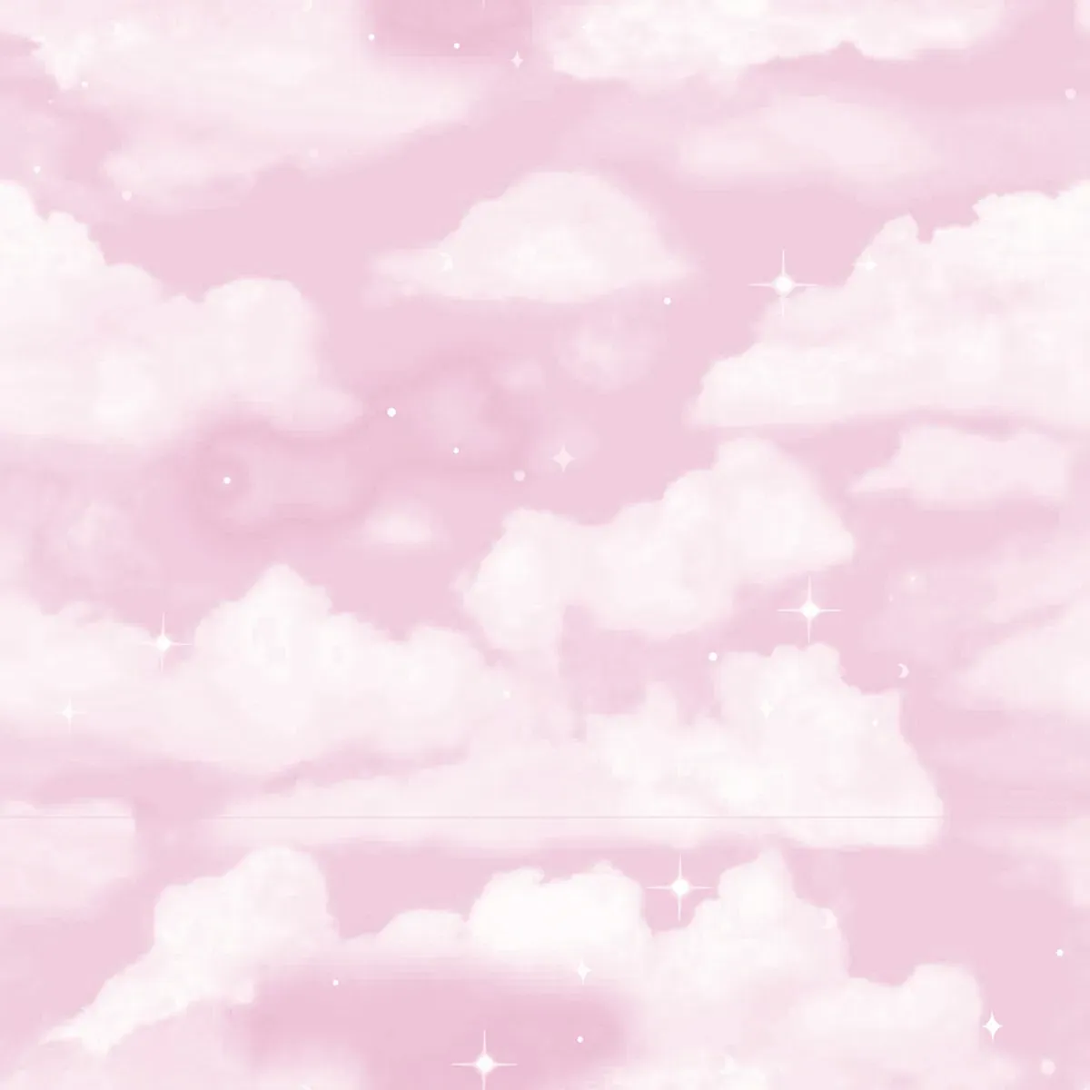 Clouds Roman Blind - Pink, Cotton