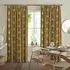 Coman Eyelet Curtain Made to Measure - Ochre, Cotton Mix