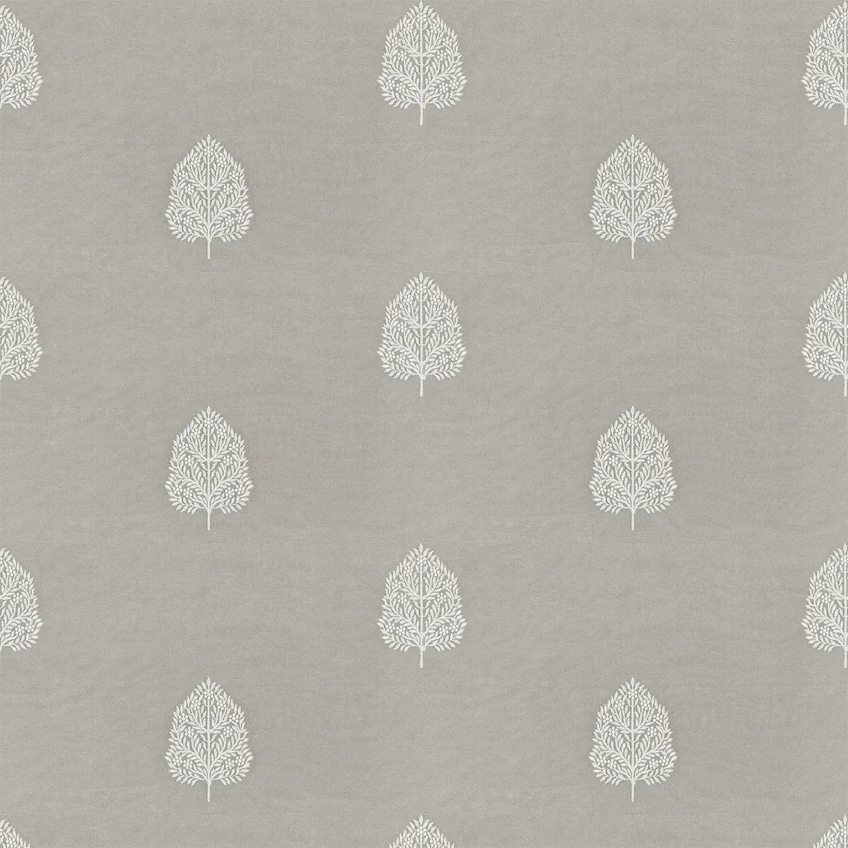 Coman Sheer Curtain with Grommets - Silver, Cotton Mix