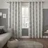 Coman Sheer Curtain with Grommets - Silver, Cotton Mix