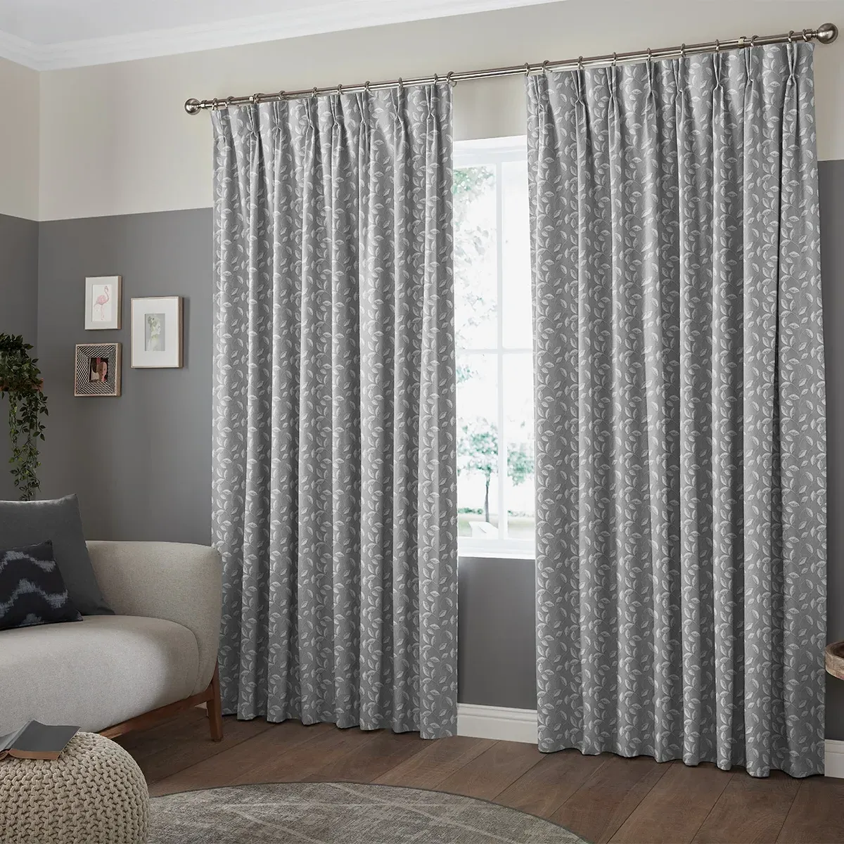 Conte Curtain - Graphite