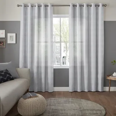 Daka Curtain - Light Grey, Polyester image
