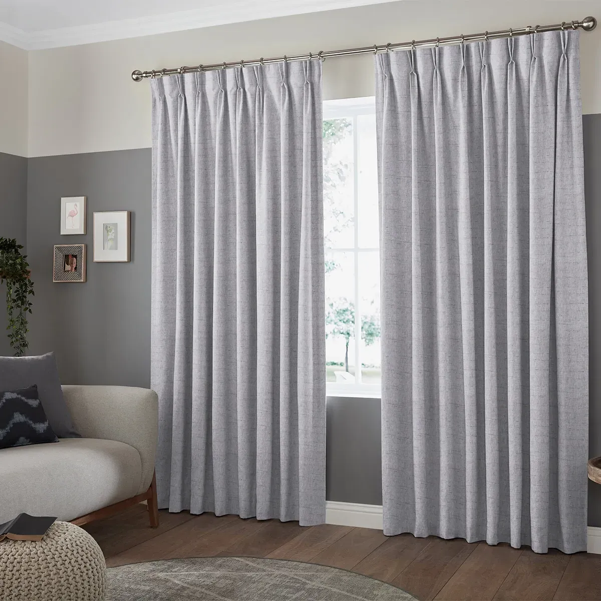 Defoe Curtain - Heather, Polyester