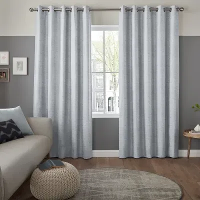 Defoe Curtain - Silver, Polyester