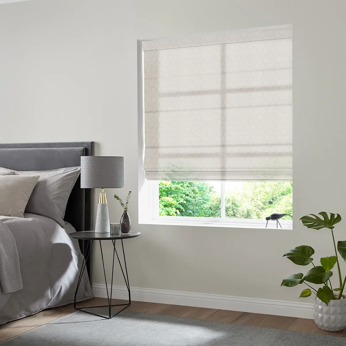 Denver Roman Blind - Ivory