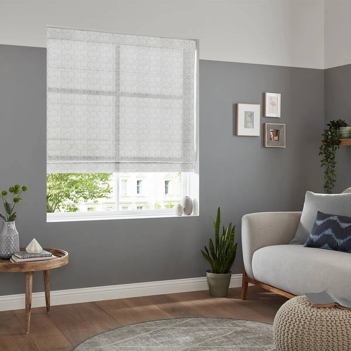 Denver Roman Blind - Silver