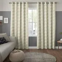 Diaz Textured Curtain - Grey, Polyester