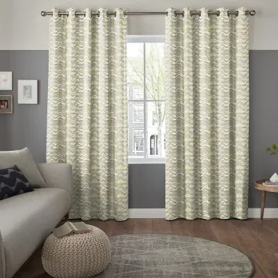 Diaz Textured Curtain - Grey, Polyester
