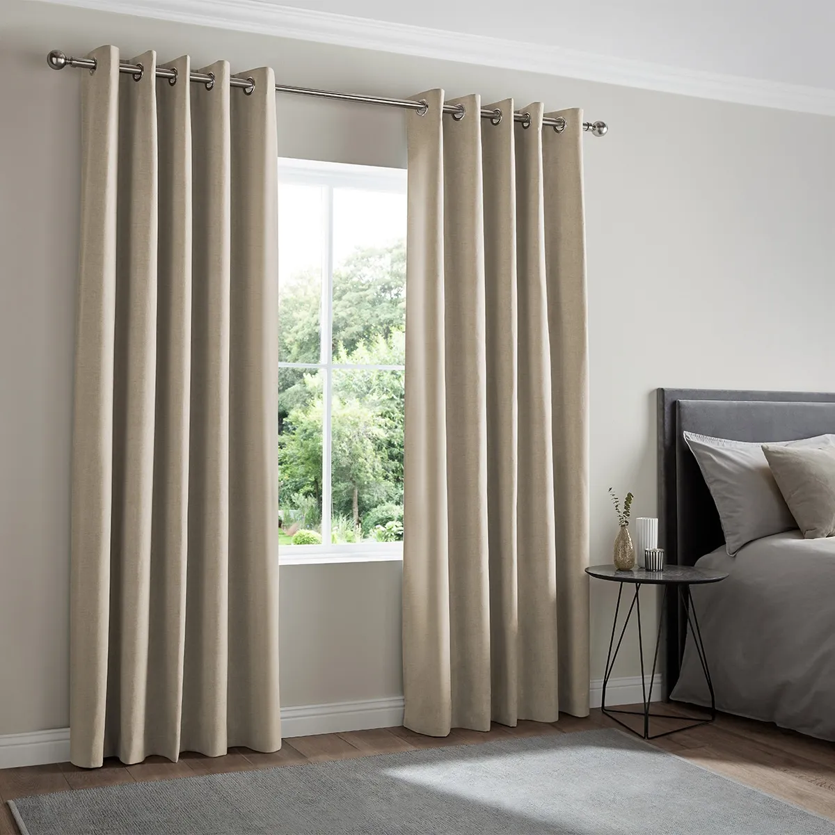 Dier Back Tab Curtain - Linen Blend