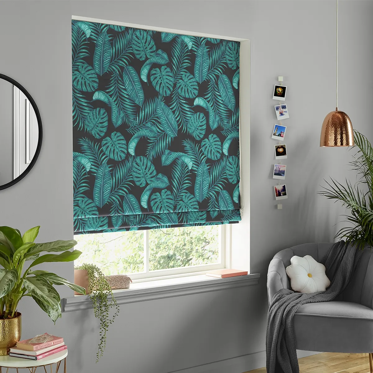 Dominica Roman Blind - Midnight, Cotton