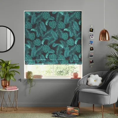 Dominica Roman Blind - Midnight, Cotton image
