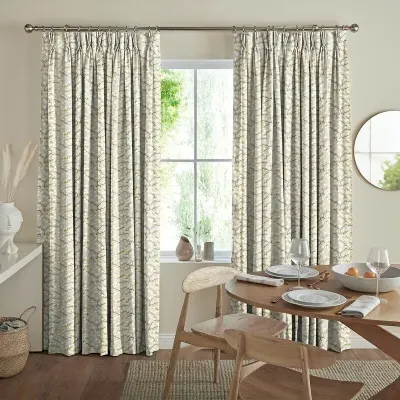 Erikson Mimosa Curtain - Green, Cotton image