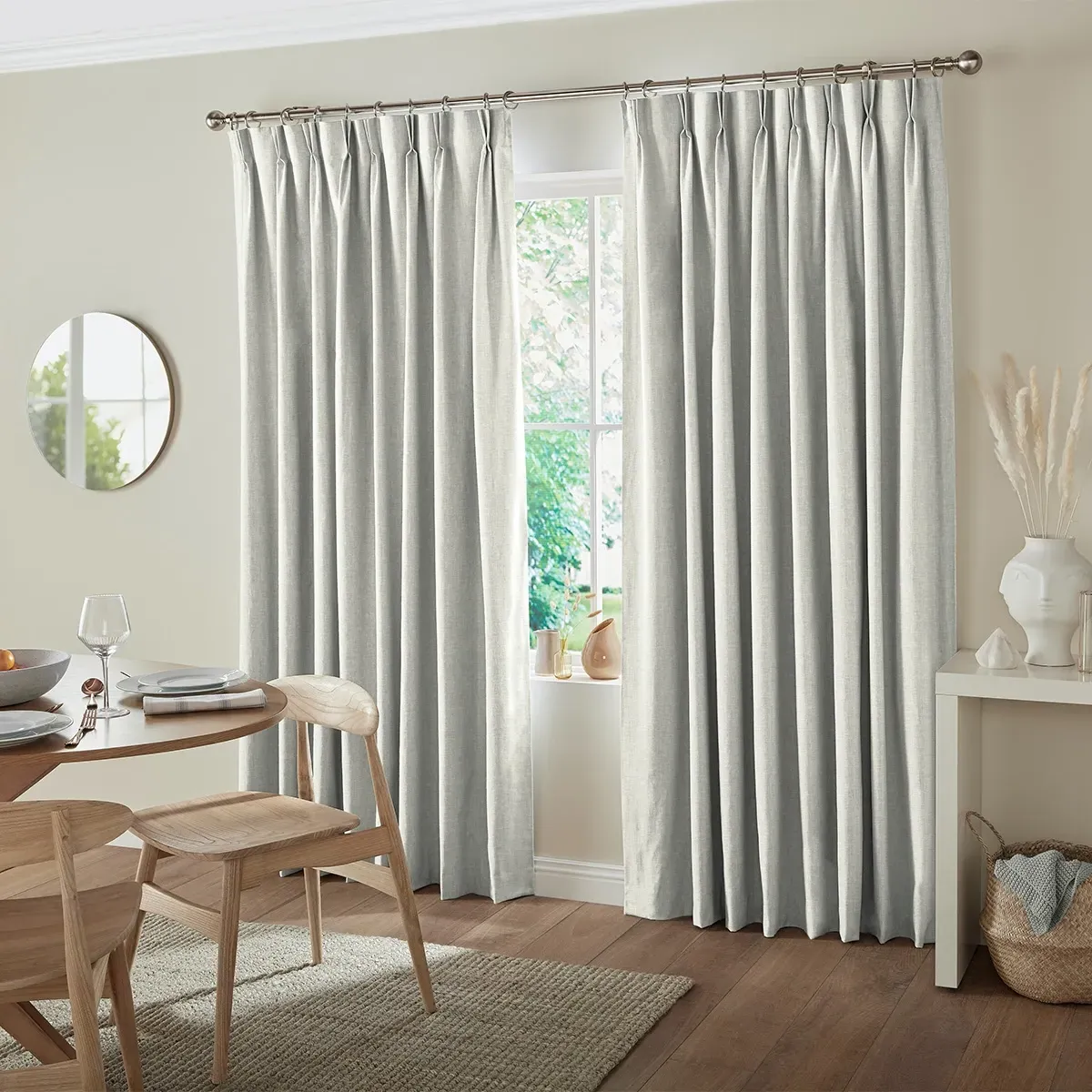 Foden Curtain - Ivory, Polyester