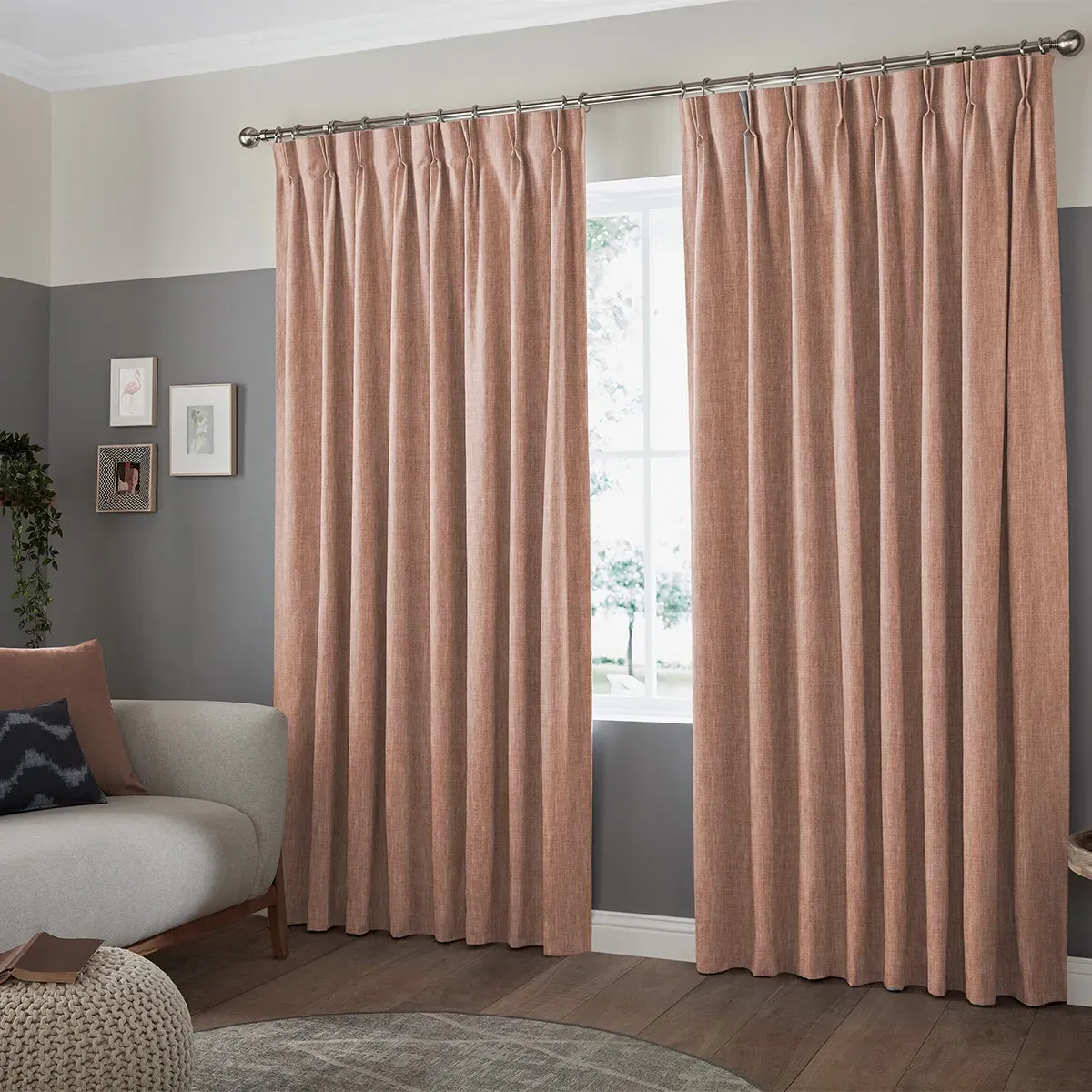 Foden Curtain - Rust, Polyester