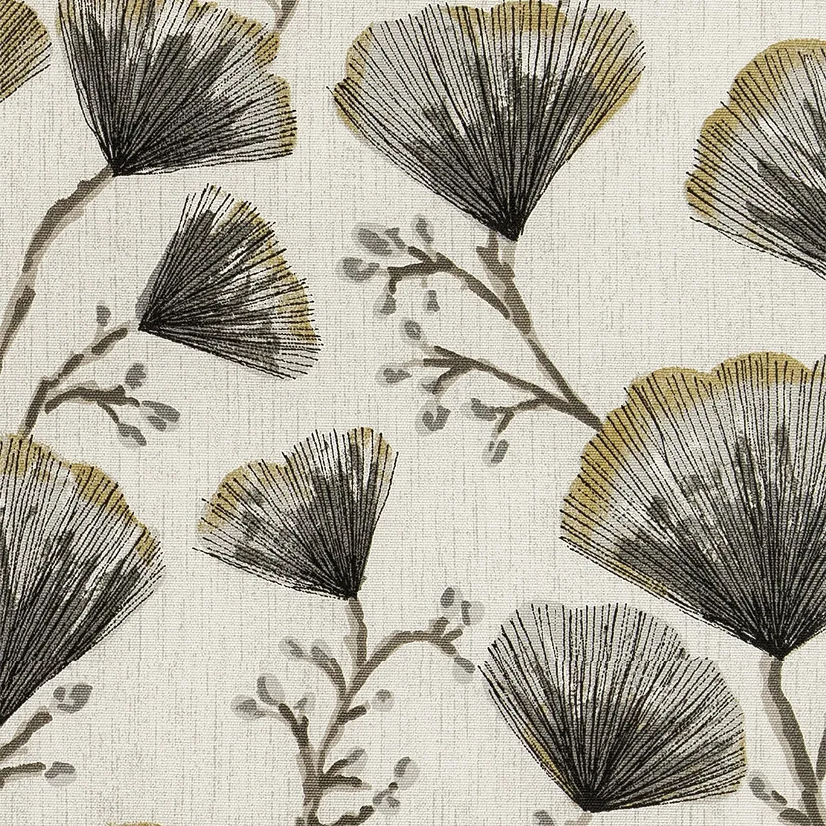 Gomes Mist Curtain - Grey, Cotton