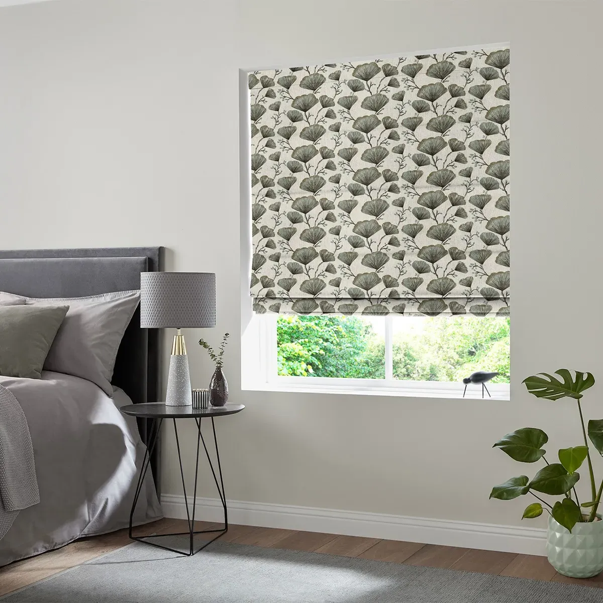 Gomes Roman Blind - Seafoam, Cotton