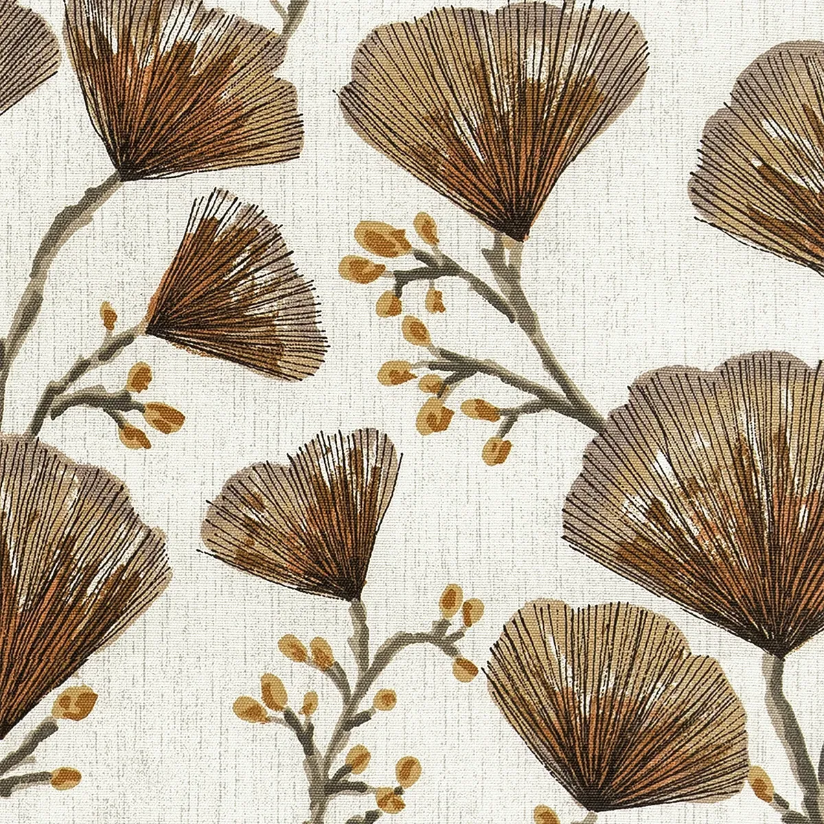 Gomes Terracotta Curtain - Terracotta, Cotton