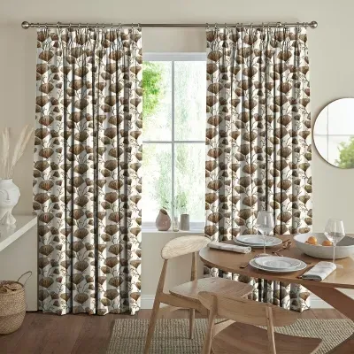 Gomes Terracotta Curtain - Terracotta, Cotton
