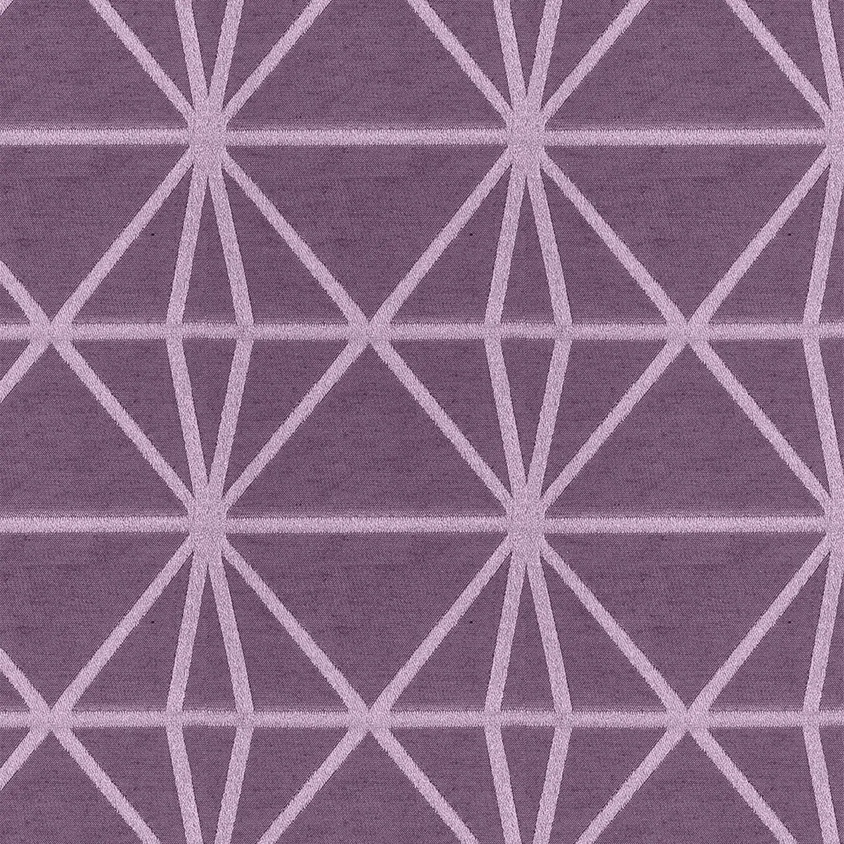 Gosling Geometric Curtain - Aubergine, Cotton Mix