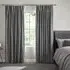 Gosling Geometric Curtain - Graphite, Cotton Mix
