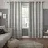 Gosling Geometric Curtain - Silver, Cotton Mix