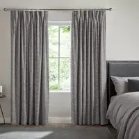 Grant Made-to-Measure Curtain - Slate Grey, Polyester