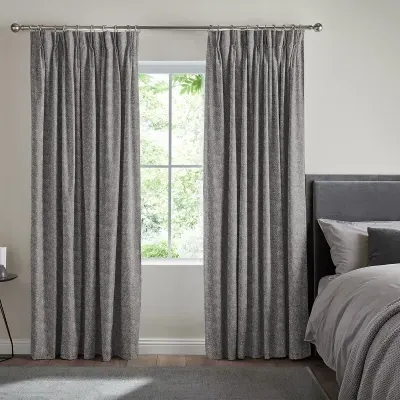 Grant Made-to-Measure Curtain - Slate Grey, Polyester