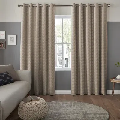 Grant Made-to-Measure Curtain - Taupe, Polyester