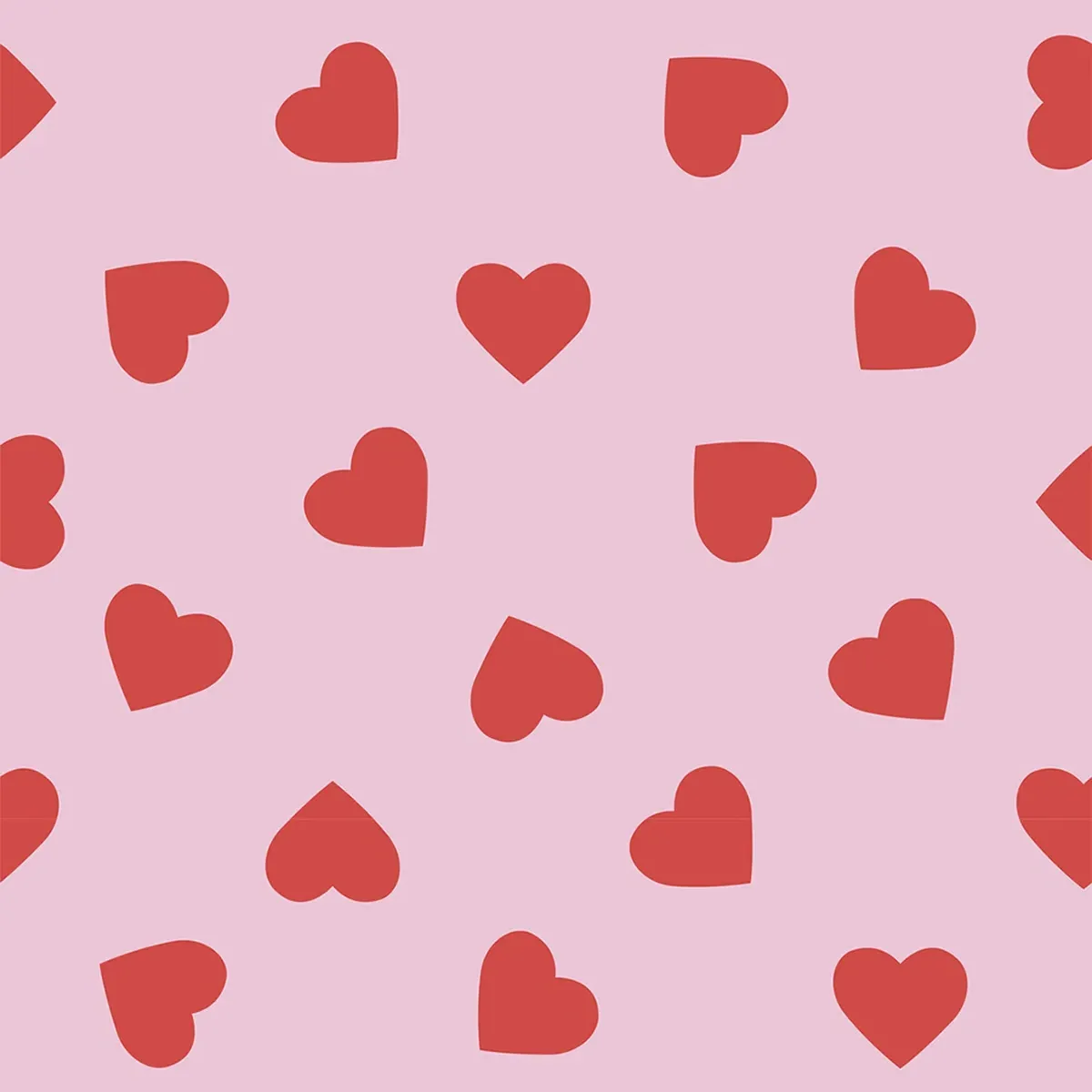 Hearts Roman Blind - Pink, Cotton