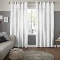 Henderson Ivory Curtain - White, Polyester