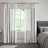 Henderson Slate Curtain - White, Polyester