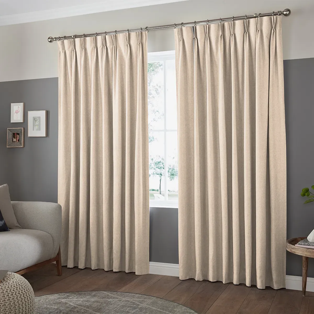 Ilkay Curtain - Champagne, Polyester
