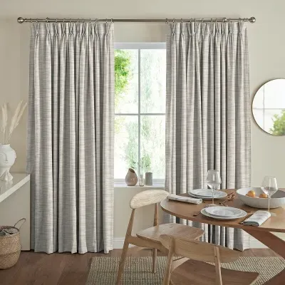 Janik Oyster Curtain - Silver, Polyester image