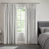 Janik Pewter Curtain - Pewter, Polyester
