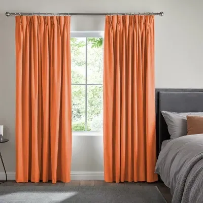 Jenson Curtain - Orange, Polyester Cotton