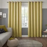 Jenson Curtain - Yellow, Polyester Cotton