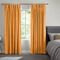 Jesse Clementine Curtain - Orange, Cotton Mix
