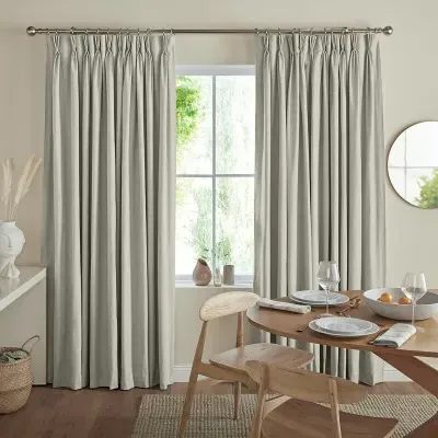 Jesse Linen Curtain - Light Brown, Cotton Mix