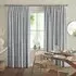 Jesse Silver Curtain - Grey, Cotton Mix