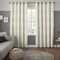 Jonas Floral Curtain - Oyster