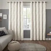 Jonas Floral Curtain - Pearl