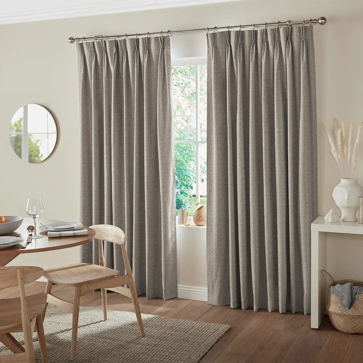 Kane Curtain - Putty, Polyester