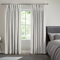 Kane Curtain - Silver, Polyester