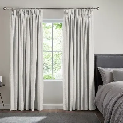 Kane Curtain - Silver, Polyester