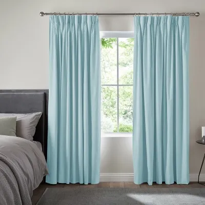 Konsa Made to Measure Curtain - Ice Grey, Polyester