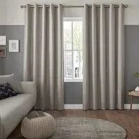 Konsa Made to Measure Curtain with Blackout - Graphite, Polyester