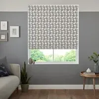 Leno Roman Blind - Coal, Cotton